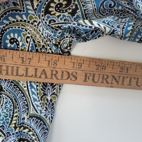 J.JILL Wearever Collection Soft Stretch Paisley Casual Dress Size Medium - Picture 4 of 8